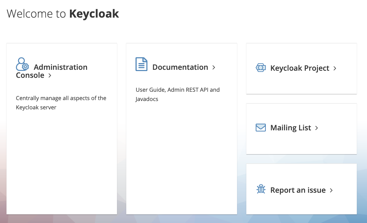 keycloak console