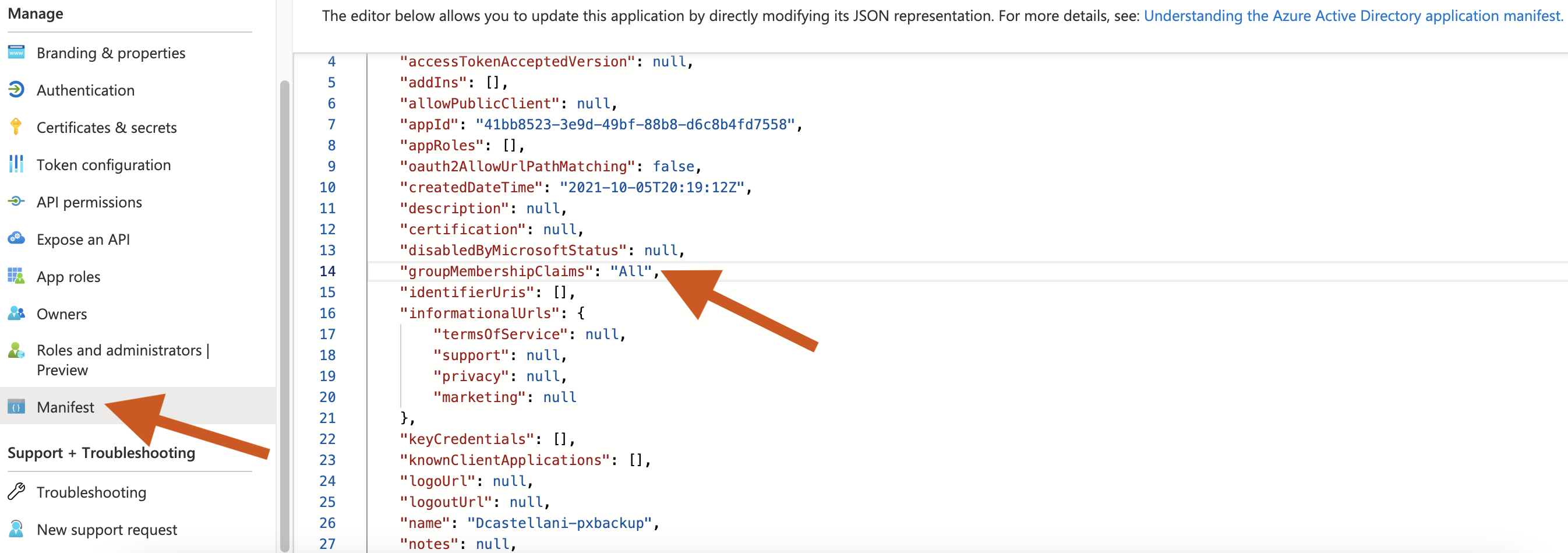 Modify Manifest Parameter