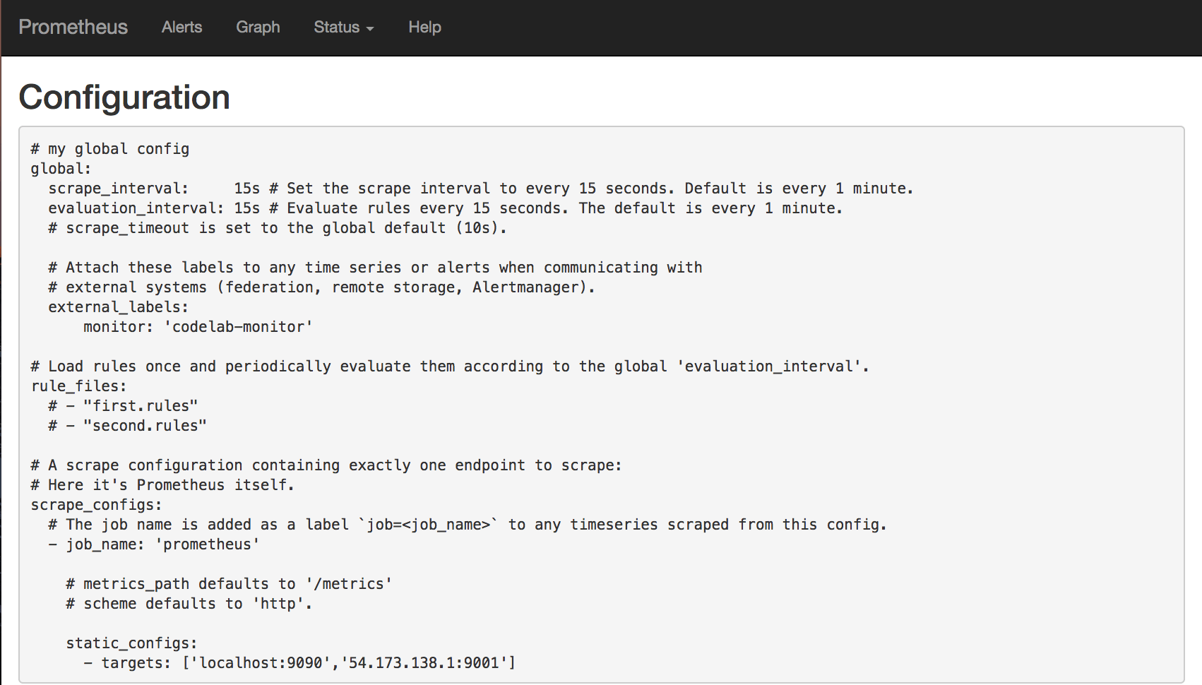 Prometheus Config File